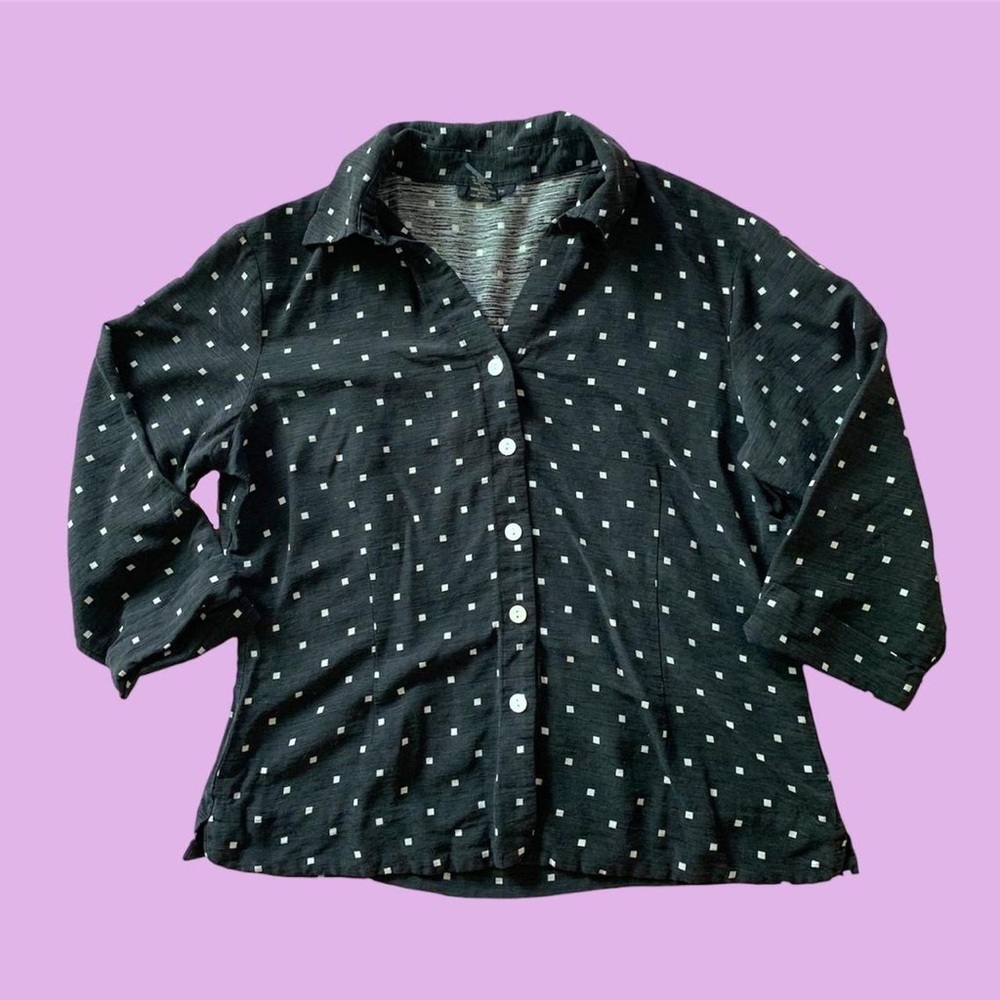 SILK COASTAL GRANDMA BUTTON UP